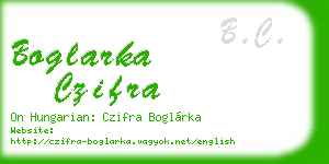 boglarka czifra business card